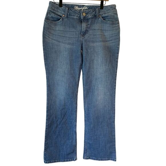 Wrangler Boot Cut Women's Denim Blue Boot Fit Jeans Size 11 x 32 - Picture 1 of 4
